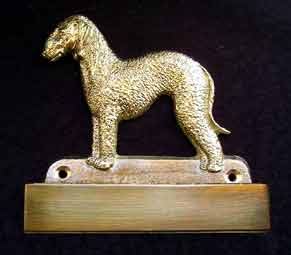 Bedlington Terrier welcome plaque hanger