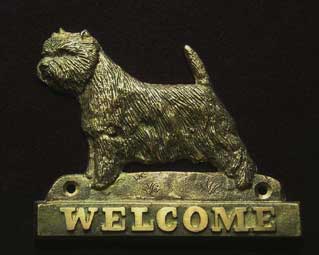 welcome plaque hanger WEST HIGHLAND WHITE TERIER